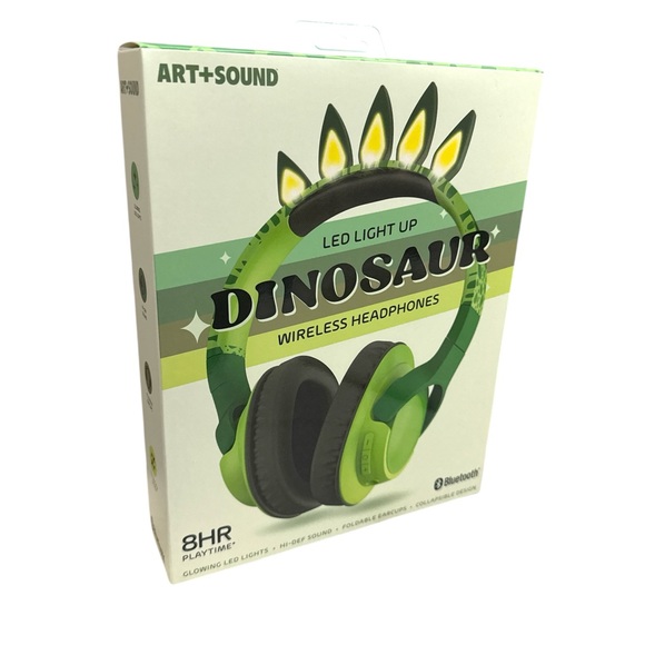 Other - Green Dinosaur Wireless Headphones